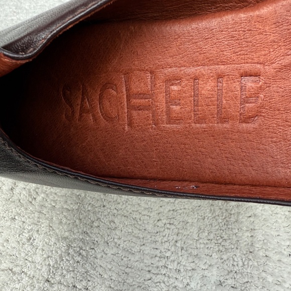 Elegant Brown Leather Sachelle Women's Shoes 11 - Picture 5 of 6